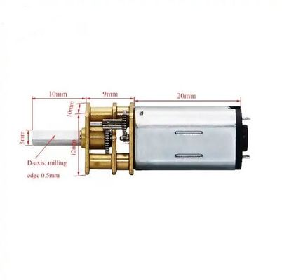 12MM caixa de engrenagens Metal Gear DC motor 45 Rpm 1.5V 24V 0,7 Watt para fechadura de porta