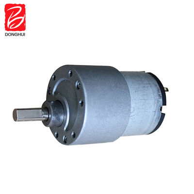 50 RPM Brush DC Gear Motor 37mm Carbon Brush DC Gearbox Motor 3V - 24V Para Robô