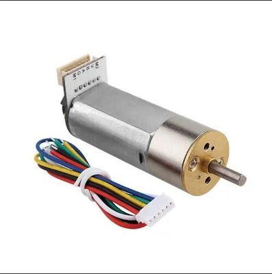 Motor de engrenagem de corrente contínua com escova de 16 mm 24 V Torre de roda centro engrenagem de saída DC motor hidráulico