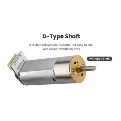 Motor de engrenagem de corrente contínua com escova de 16 mm 24 V Torre de roda centro engrenagem de saída DC motor hidráulico