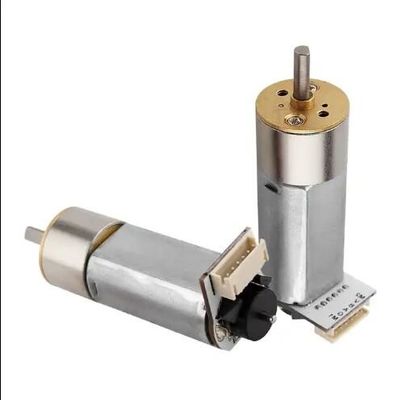 Motor de engrenagem de corrente contínua com escova de 16 mm 24 V Torre de roda centro engrenagem de saída DC motor hidráulico