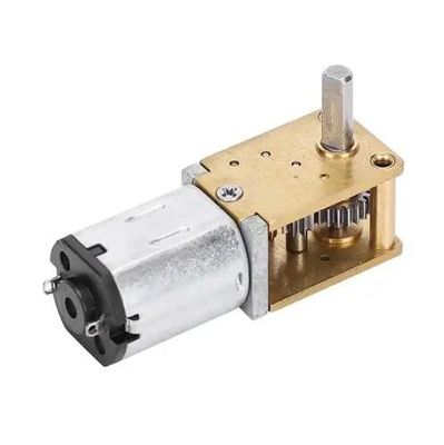 3V - 6V Horizontal ângulo direito DC Worm Gear Motor eixo curto baixa velocidade alto binário