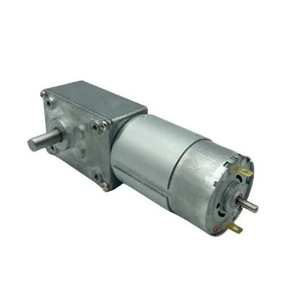 Motor de engrenagem de minhoca micro DC de alto torque Borracha de eixo oco 12V DC Motor de engrenagem elétrico