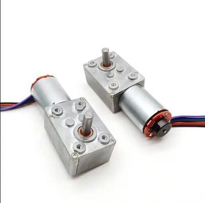 Motor de engrenagem de minhoca de alta torque DC Motor de auto-bloqueio com codificador
