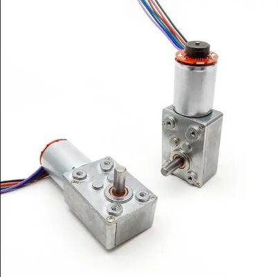 Motor de engrenagem de minhoca de alta torque DC Motor de auto-bloqueio com codificador