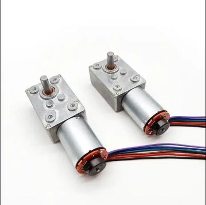 Motor de engrenagem de minhoca de alta torque DC Motor de auto-bloqueio com codificador