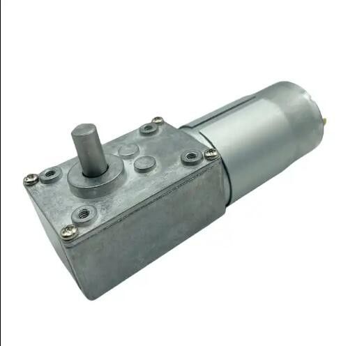 Motor de engrenagem de alta torque de escova de corrente contínua 12V 555 Worm Gear Motor 24V baixa velocidade