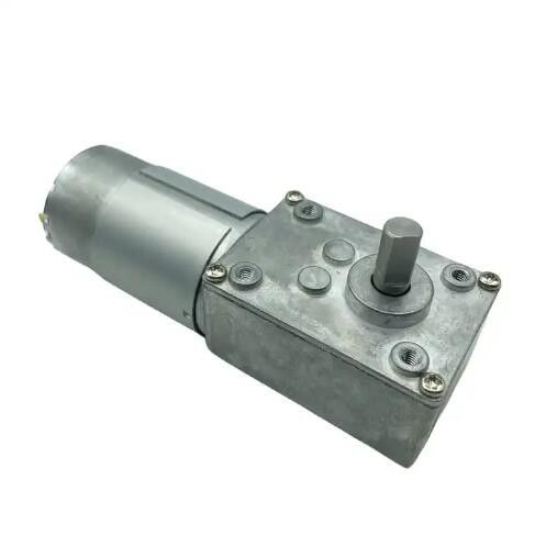 Motor de engrenagem de minhoca micro DC de alto torque Borracha de eixo oco 12V DC Motor de engrenagem elétrico